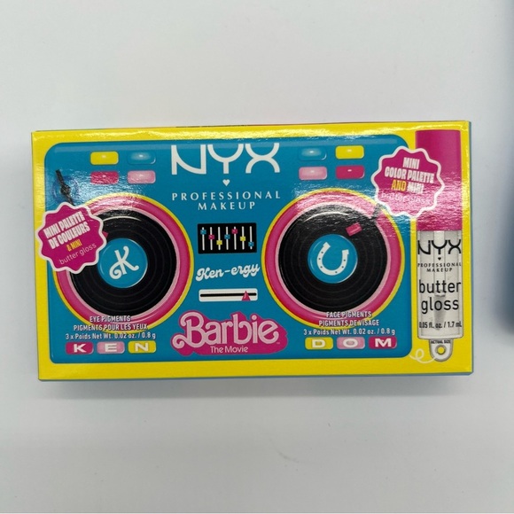 NYX x Barbie The Movie Makeup Set – Ken-ergy Mini Palette + Ombre Lashes – New - Picture 2 of 5